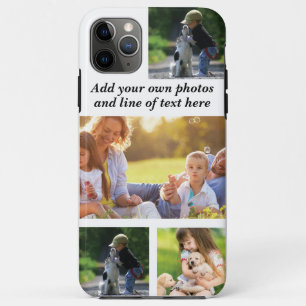Funda Para iPhone 11 Pro Max Haz tu propio collage de fotos y texto
