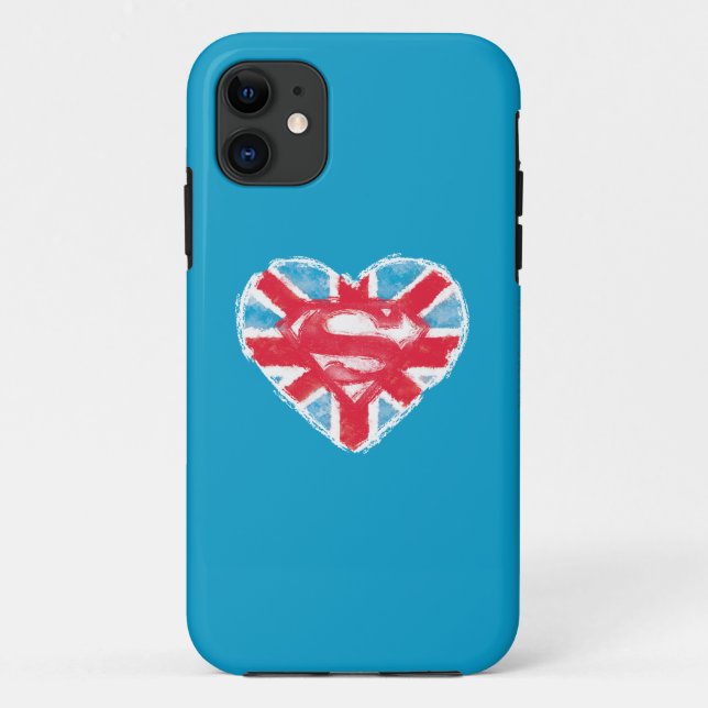 Funda De Case-Mate Para iPhone Heart British S-Shield (Reverso)