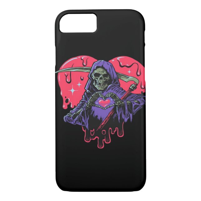 Funda De Case-Mate Para iPhone Heart Hands Reaper Classic (Reverso)