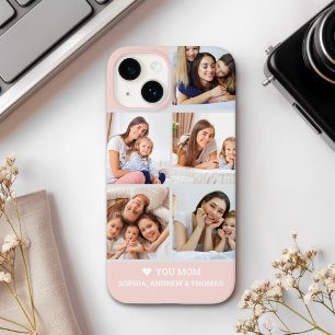 Funda Para iPhone 14 De Case-Mate Heart Loves You Mother's Day Photo Collage