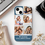Funda Para iPhone 14 De Case-Mate Heart Loves You Mother's Day Photo Collage<br><div class="desc">iPhone case with customizable photos for mom with 5 of her favorite photos. The photo template is set to display your images in a square vertical format. Nana quote says "LOVE YOU MOM". The design features modern, handwritten script typography in white on a Customizable background. Designed for the iPhone 13...</div>