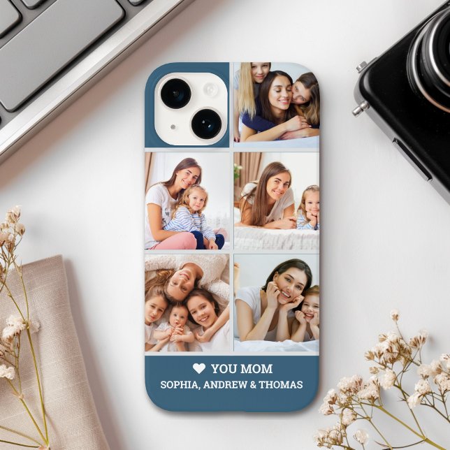 Funda De Case-Mate Para iPhone Heart Loves You Mother's Day Photo Collage (Subido por el creador)