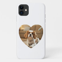 Funda Para iPhone 11 Heart-Shaped Dog Design
