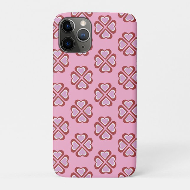 Funda De Case-Mate Para iPhone Hearts pattern (Reverso)