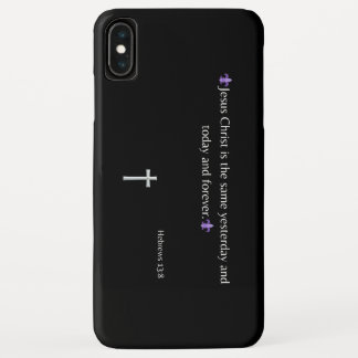 Funda Para iPhone XS Max Hebreos 13:8 Biblia Verse estuche para iPhone / iP