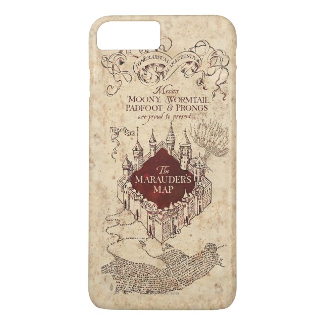 Funda De Case-Mate Para iPhone Hechizo de Harry Potter | Mapa del Merodeador (Reverso)
