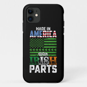 Funda Para iPhone 11 Hecho en América con piezas irlandesas Día de San
