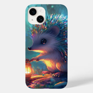 Funda Para iPhone 14 De Case-Mate Hedgehog caprichoso y linterna en un bosque encant