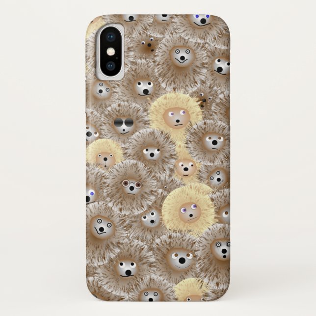 Funda De Case-Mate Para iPhone Hedgehogs Apple iPhone X, Estuche de teléfono apen (Reverso)