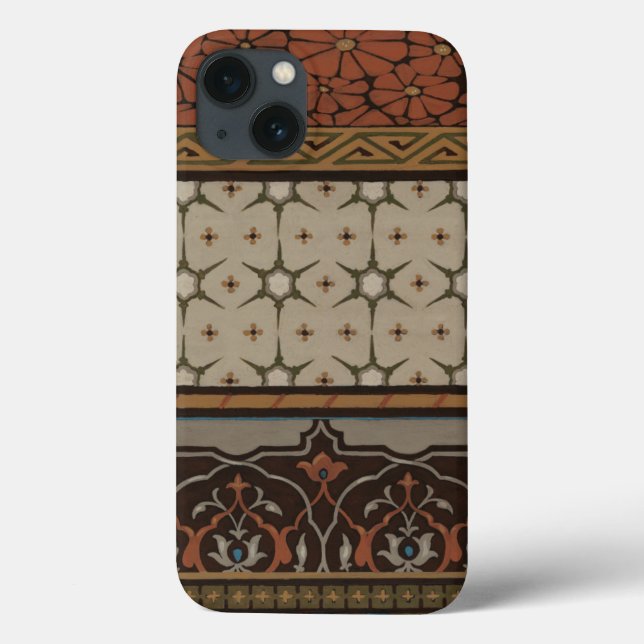Funda De Case-Mate Para iPhone Heirloom Textiles con patrones decorativos (Reverso)