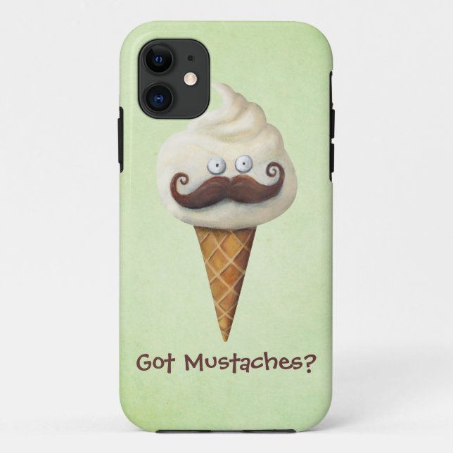Funda De Case-Mate Para iPhone Helado con los bigotes (Reverso)