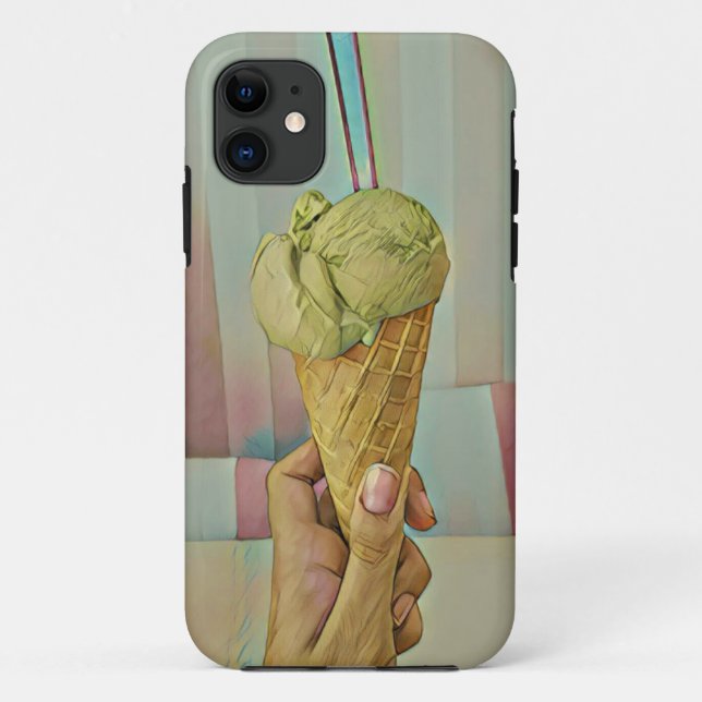 Funda De Case-Mate Para iPhone Helado de chocolate (Reverso)
