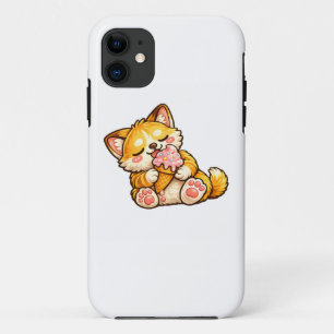 Funda Para iPhone 11 Helado de gato lindo