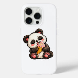 Funda Para iPhone 15 Pro Helado de Panda Adorable