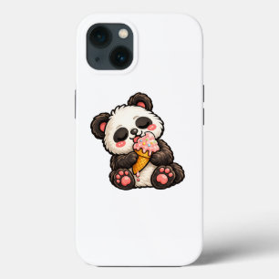Funda Para iPhone 13 Helado de Panda Adorable