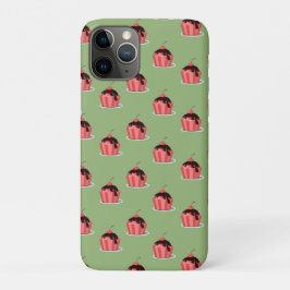 Funda Para iPhone 11 Pro Helados rosados en tazas verdes