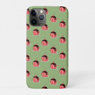 Funda Para iPhone 11 Pro Helados rosados en tazas verdes