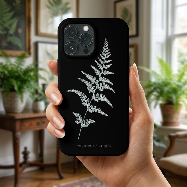 Funda De Case-Mate Para iPhone Helecho Goldback Jamaicano, Gymnogramma Sulphurea (Jamaican Goldback Fern, Gymnogramma Sulphurea. iPhone Case)