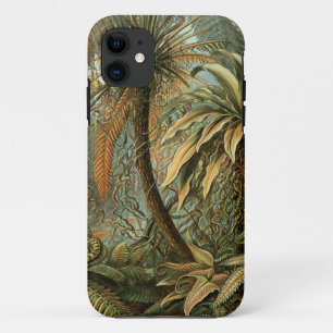 Funda Para iPhone 11 Helechos Palma Árbol Antiguo Arte Botánico Helecho