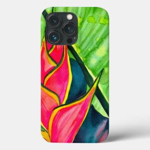 Funda Para iPhone 13 Pro Helicóponia acuática flor tropical