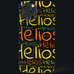 Funda Para iPhone 13 Pro Max Helios<br><div class="desc">Helios. Show and wear this popular beautiful male first name designed as colorful wordcloud made of horizontal and vertical cursive hand lettering typography in different sizes and adorable fresh colors. Wear your positive french name or show the world whom you love or adore. Merch with this soft text artwork is...</div>
