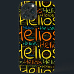 Funda Para iPhone 13 Pro Max Helios<br><div class="desc">Helios. Show and wear this popular beautiful male first name designed as colorful wordcloud made of horizontal and vertical cursive hand lettering typography in different sizes and adorable fresh colors. Wear your positive french name or show the world whom you love or adore. Merch with this soft text artwork is...</div>