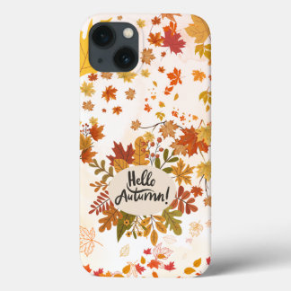 Funda Para iPhone 13 Hello Otoño Cae Sale del estuche de teléfono
