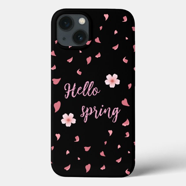 Funda De Case-Mate Para iPhone Hello Spring iPhone Case (Reverso)
