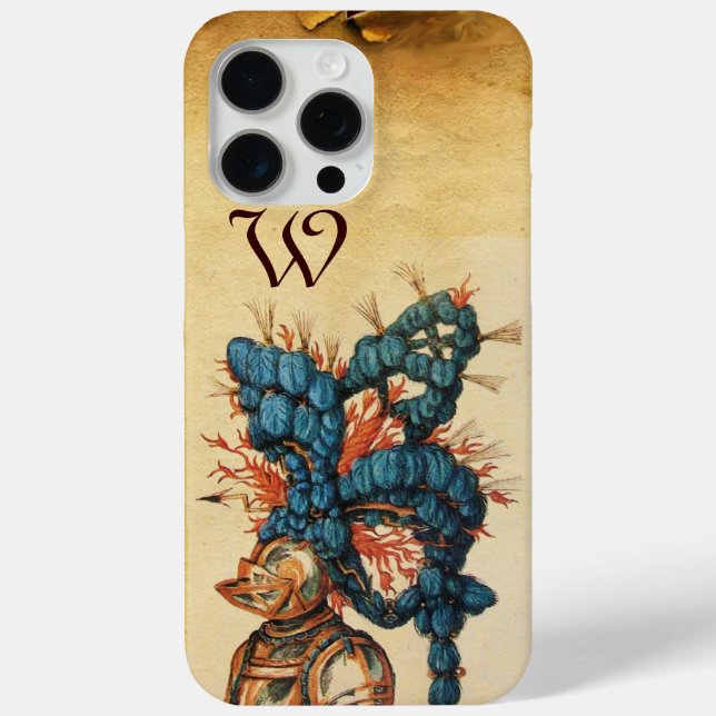 FUNDA DE Case-Mate PARA iPhone HELMET ANTIGUO KNIGHT CON PIES AZULES ROJOS (Reverso )
