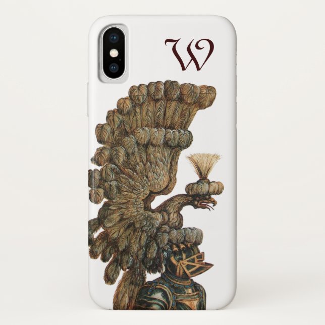 FUNDA DE Case-Mate PARA iPhone HELMET ANTIQUE KNIGHT CON ARAÑO (Reverso)