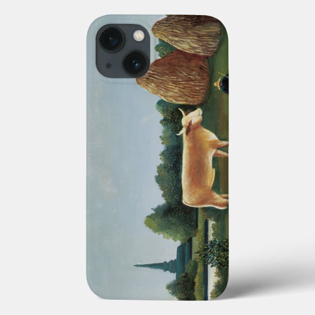 Funda De Case-Mate Para iPhone Henri Rousseau - Escena en Bagneux en las afueras (Reverso)