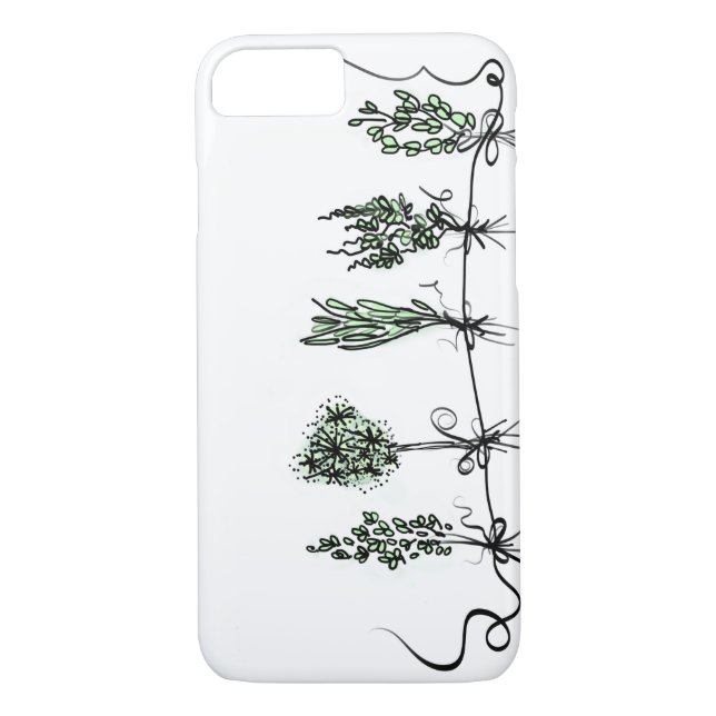 Funda De Case-Mate Para iPhone Herbs de jardín (Reverso)