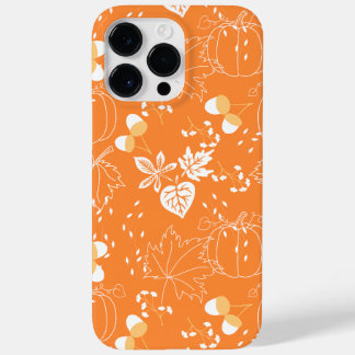 Funda Para iPhone 14 Pro Max De Case-Mate Herbstliches Kürbis- und Blattmuster