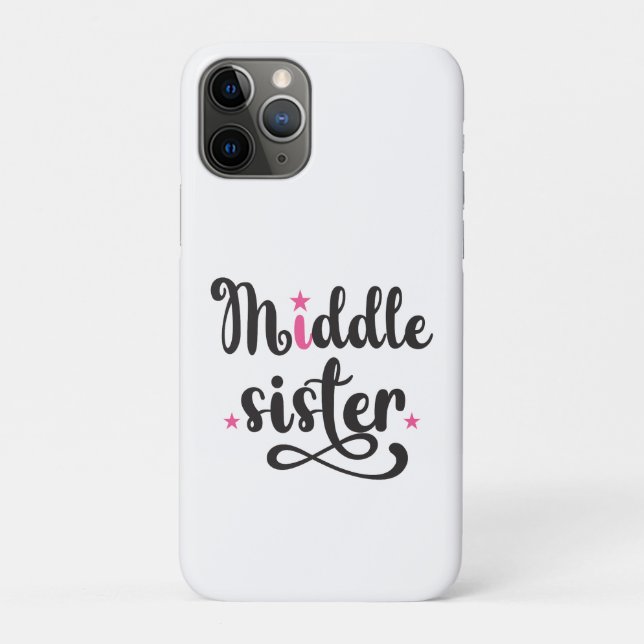 Funda De Case-Mate Para iPhone Hermana del Medio, Estrellas Cutas (Reverso)