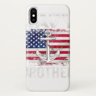 Funda Para iPhone X Hermano de la Marina de Estados Unidos con regalo 