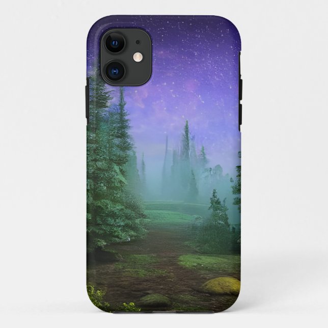 Funda De Case-Mate Para iPhone Hermosa escena de la naturaleza Moonlight (Reverso)