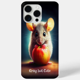 Funda Para iPhone 15 Pro Max Hermosa fantasía peluche animal de manzana roja