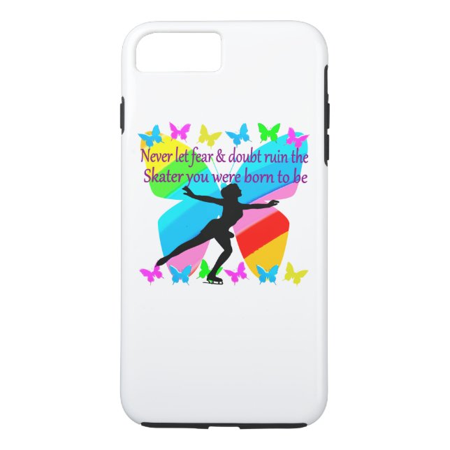 FUNDA DE Case-Mate PARA iPhone HERMOSA FIGURA SKATER DISEÑO DE CITA INSPIRADORA (Reverso)
