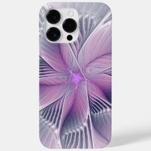 Funda Para iPhone 14 Pro Max De Case-Mate Hermosa Flor Rosa Arte Abstracto Fractal Moderno