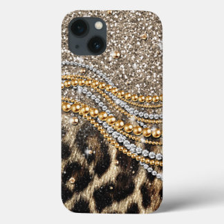 Funda Para iPhone 13 Hermosa Funda-Mamáes de impresión de animales Leop