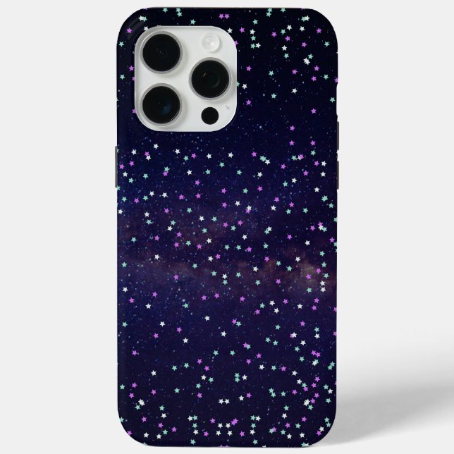 Funda De Case-Mate Para iPhone Hermosa galaxia, estrellas (Reverso )