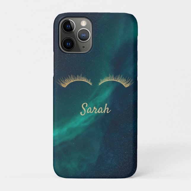 Funda De Case-Mate Para iPhone Hermosa Galaxia, Faux Lashies (Reverso)