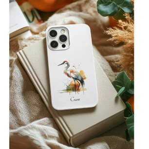 Funda Para iPhone 11 hermosa grúa en acuarela