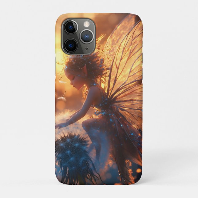 Funda De Case-Mate Para iPhone Hermosa hada de sol con Dandelion (Reverso)