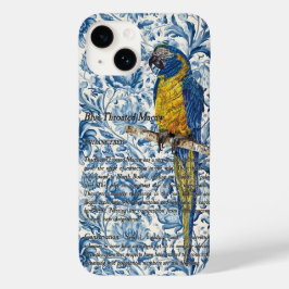 Funda Para iPhone 14 De Case-Mate Hermosa Macaw Pintada A Mano