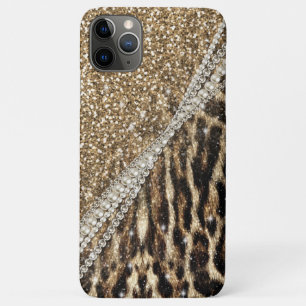 Funda Para iPhone 11 Pro Max Hermosa Moda Girly Leopardo Animal Faux Fur Print