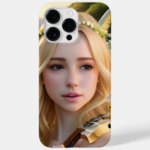 Funda Para iPhone 14 Pro Max De Case-Mate Hermosa musa que juega un arpa