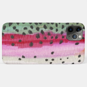 Funda Para iPhone 11 Pro Max Hermosa piel de trucha arco iris para pesca de mos