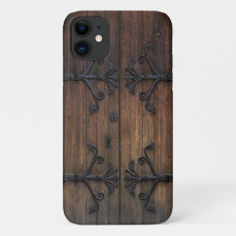 Funda Para iPhone 11 Hermosa Puerta Vieja de Madera