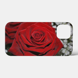Funda Para iPhone 13 Mini Hermosa Rosa Roja